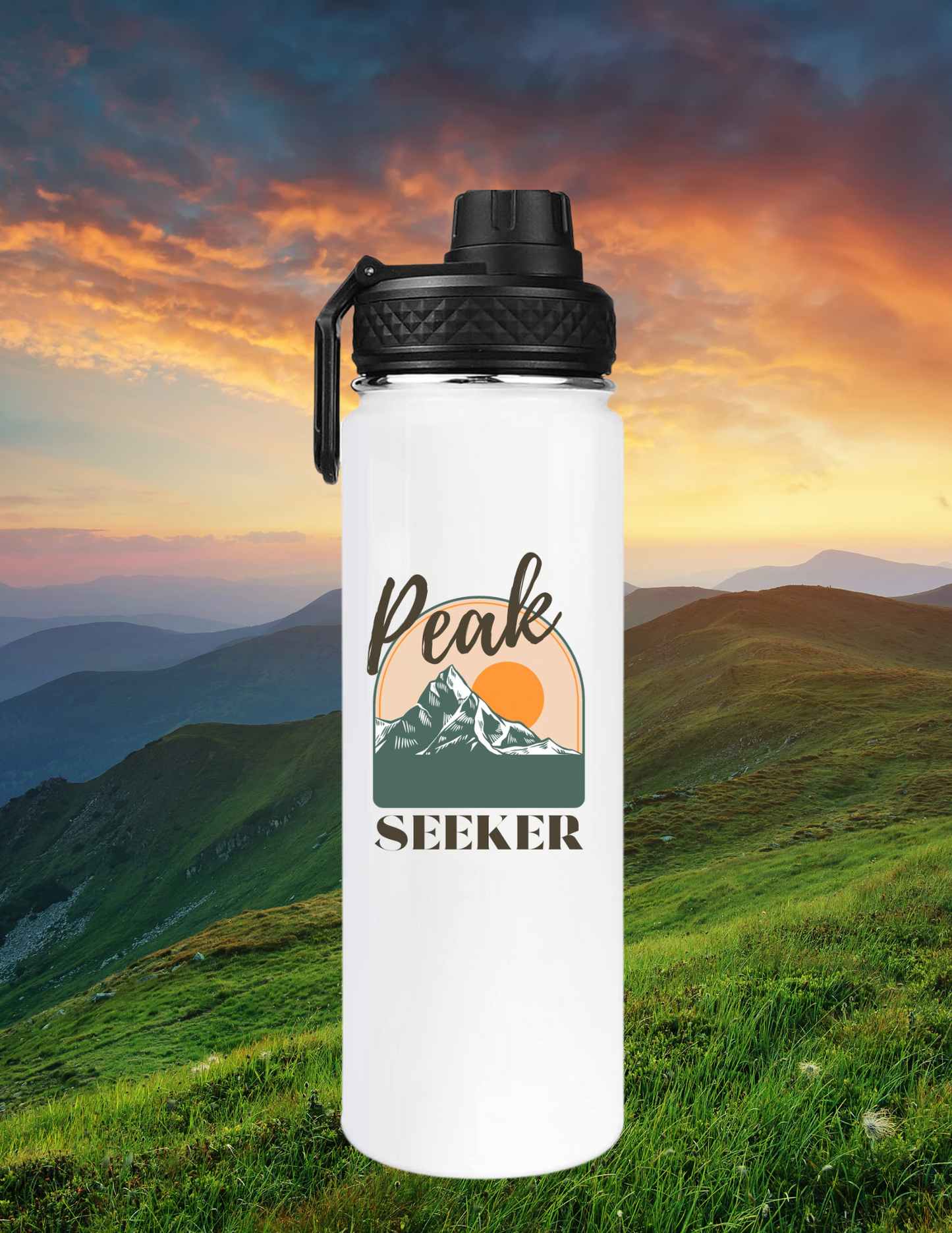 Peak Seeker sublimated tumbler